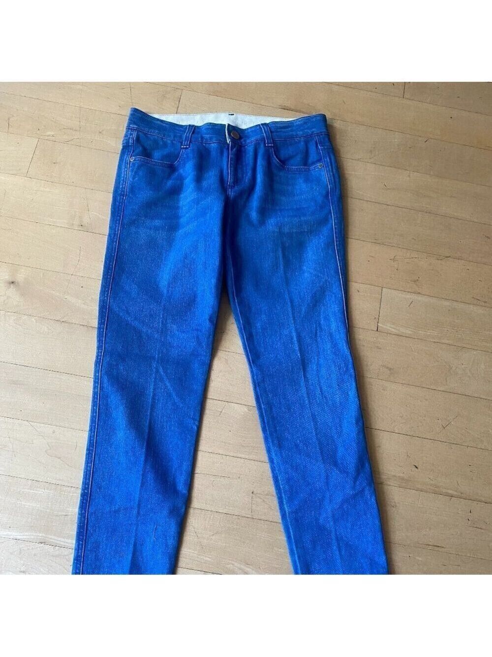 Stella McCartney Womens blue jeans low rise sz 27 made in Italy
